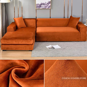 Dark Orange Couch Cover