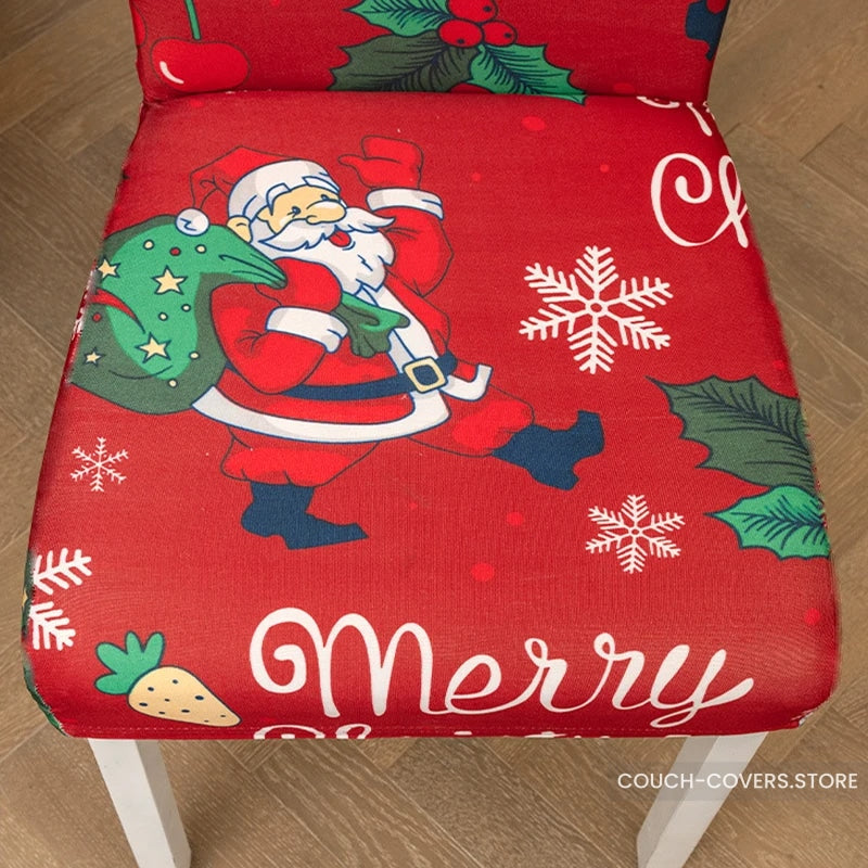 Red Christmas Chair Covers