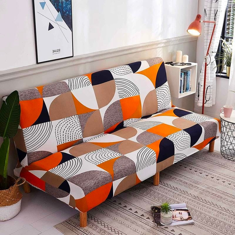 Geometric futon cover