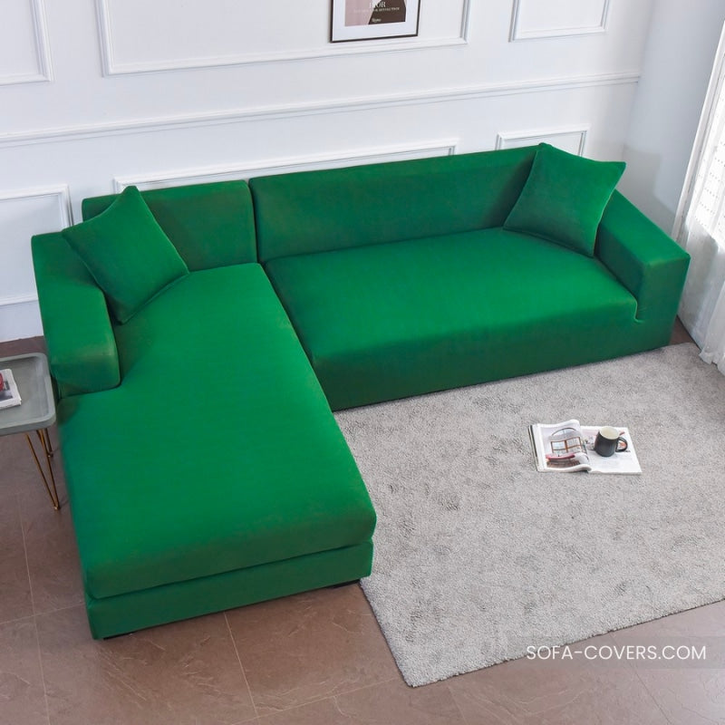 Green couch cover