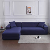 Navy blue sectional couch cover