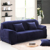 Navy velvet couch cover