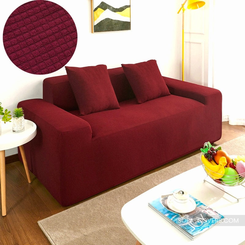 Red waterproof sofa cover