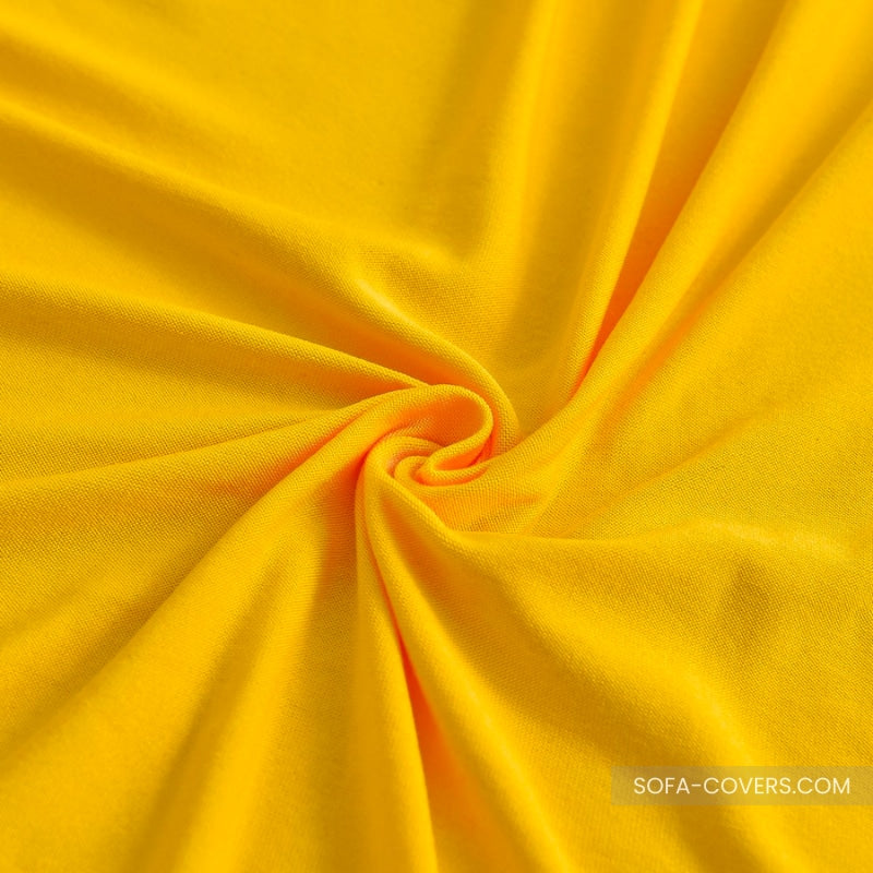 Yellow couch cover