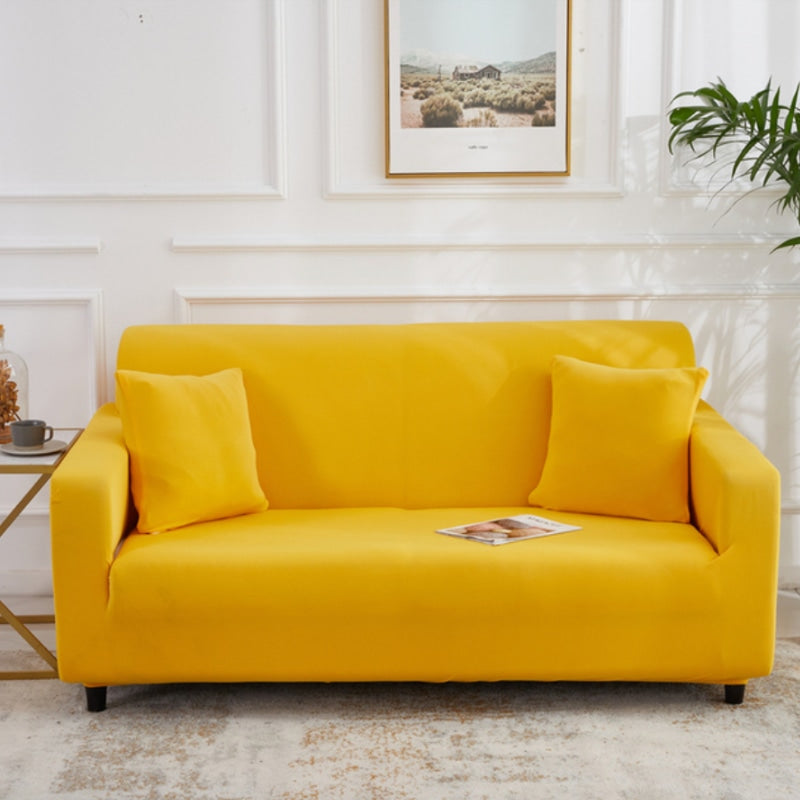 Yellow loveseat cover