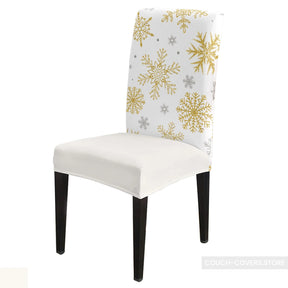 Gold Christmas Chair Covers
