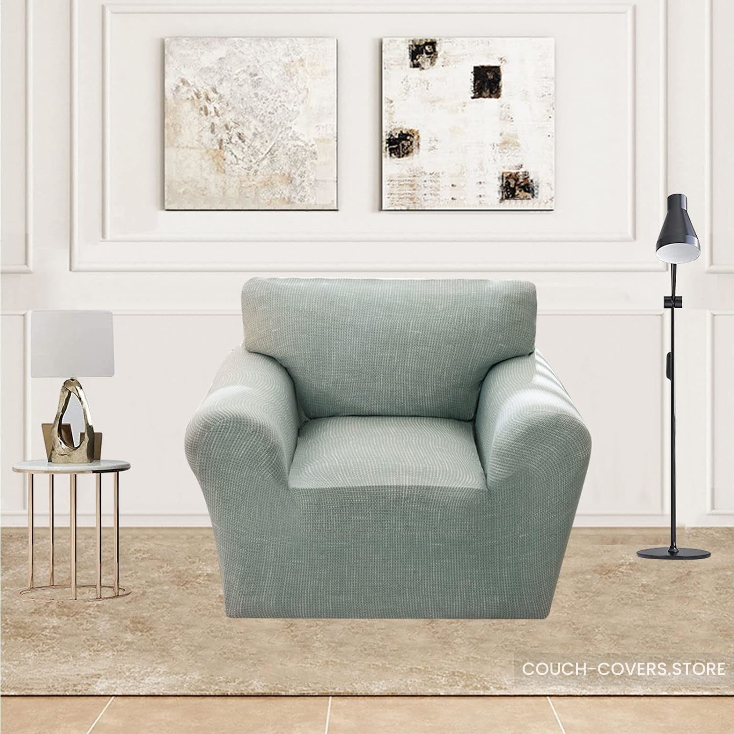 Mint Green Couch Cover