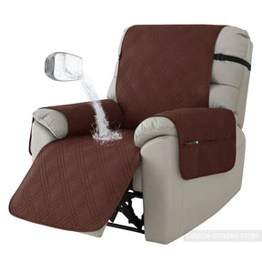 Non Slip Recliner Covers Brown