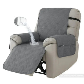 Non Slip Recliner Covers Dark gray