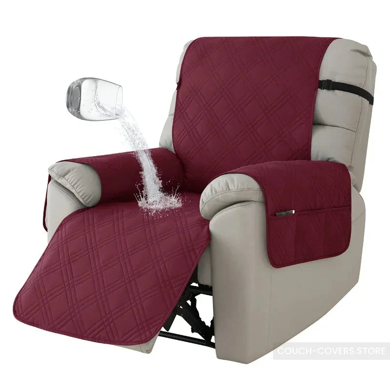 Non Slip Recliner Covers Red