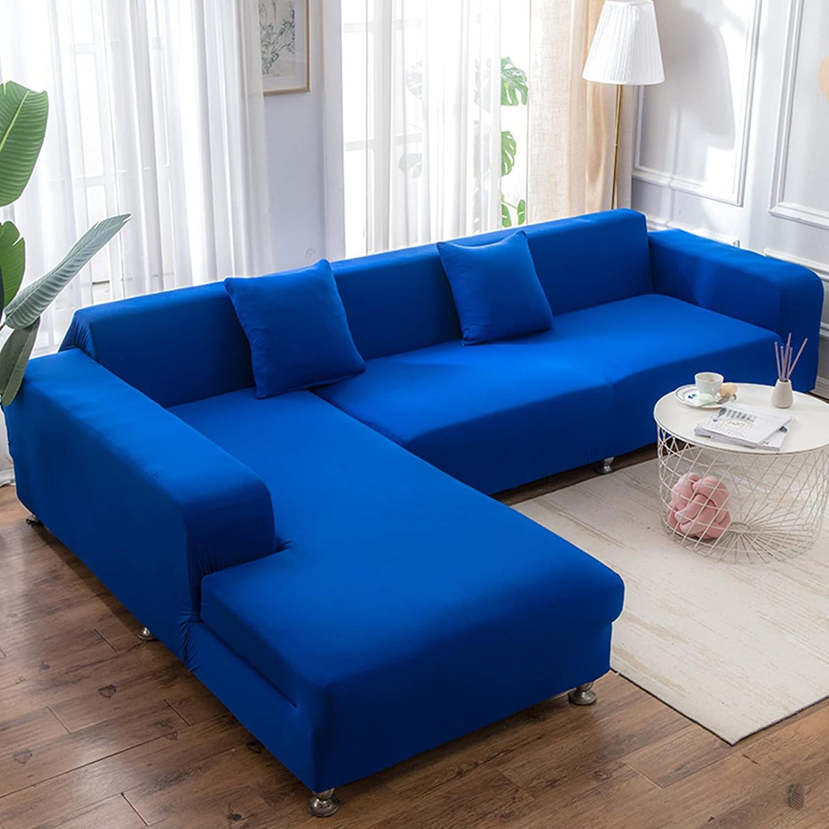 Royal Blue Couch Cover