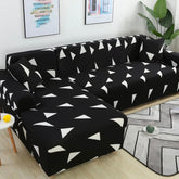 Black and white sofa cover