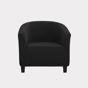 Black club chair slipcover