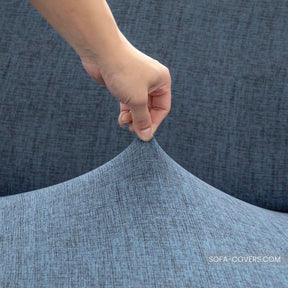 Blue gray sofa cover