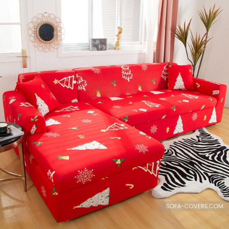 Christmas couch cover