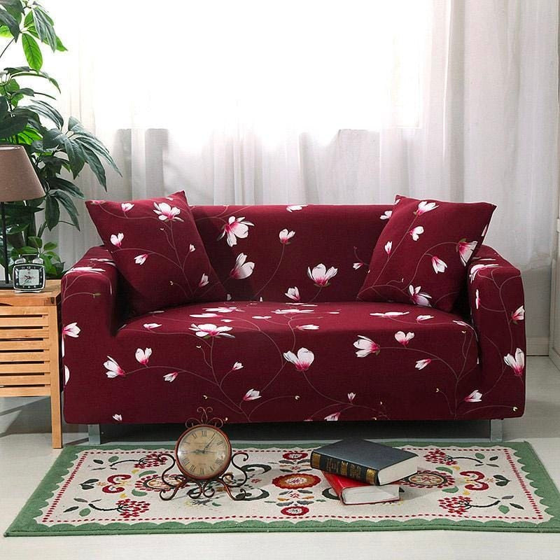Floral couch cover