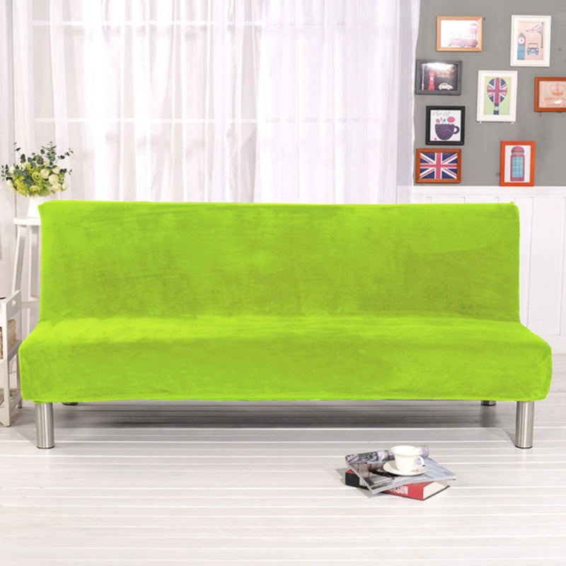 Green velvet futon cover