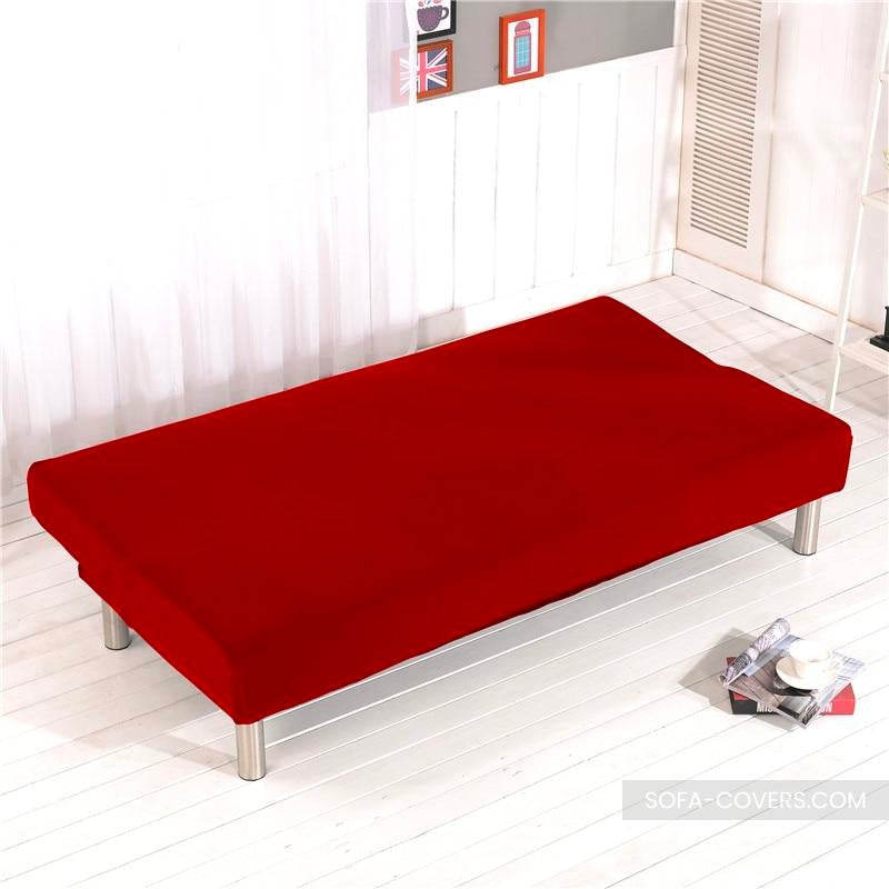 Red futon cover