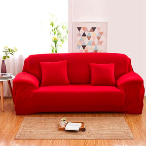 Red loveseat cover