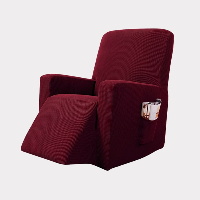 Red recliner chair cover