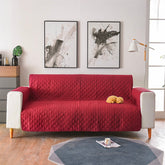 Red sofa protector