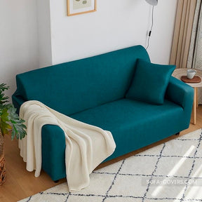 Teal couch cover