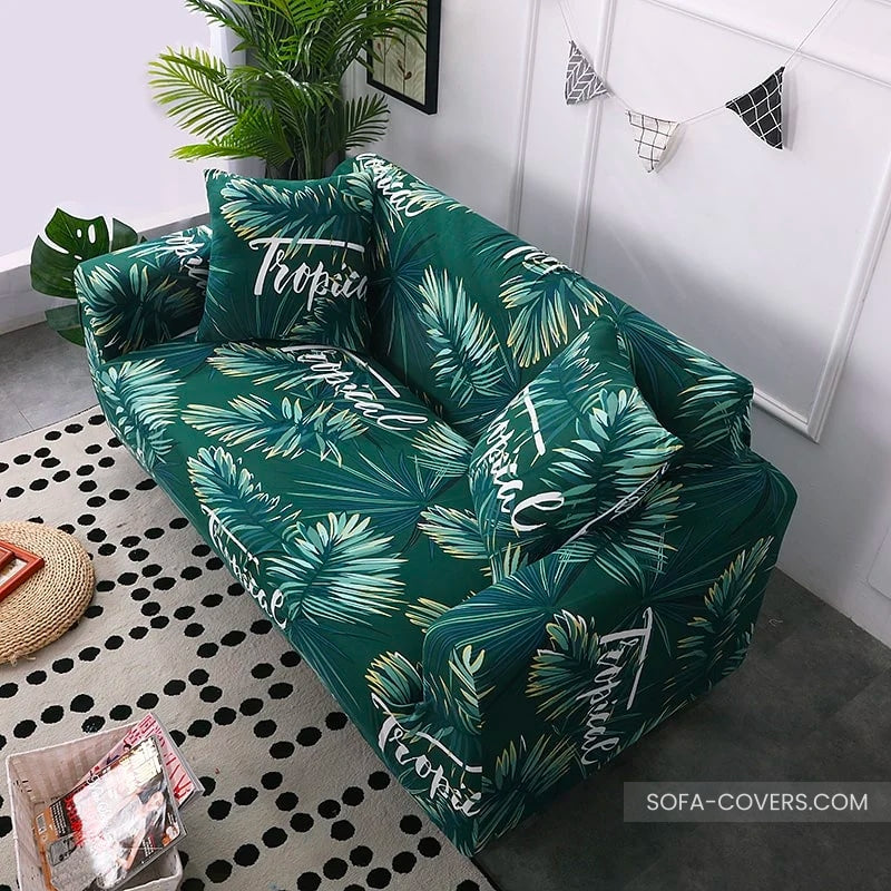 Tropical couch cover