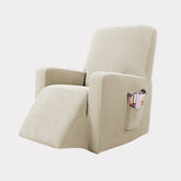 White recliner chair cover