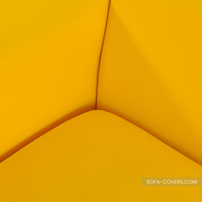 Yellow couch cover