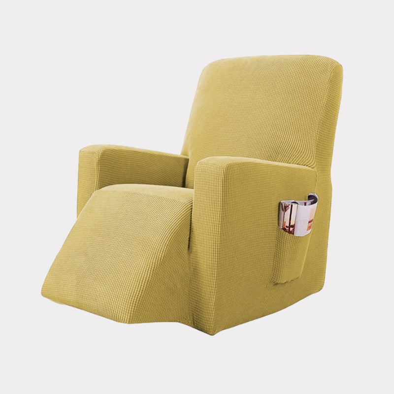 Yellow recliner chair cover